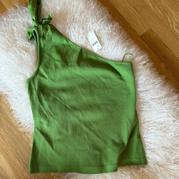 NWT Maeve by Anthropologie one shoulder green tank top - Picture 6 of 6